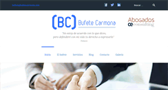 Desktop Screenshot of bufetecarmona.com